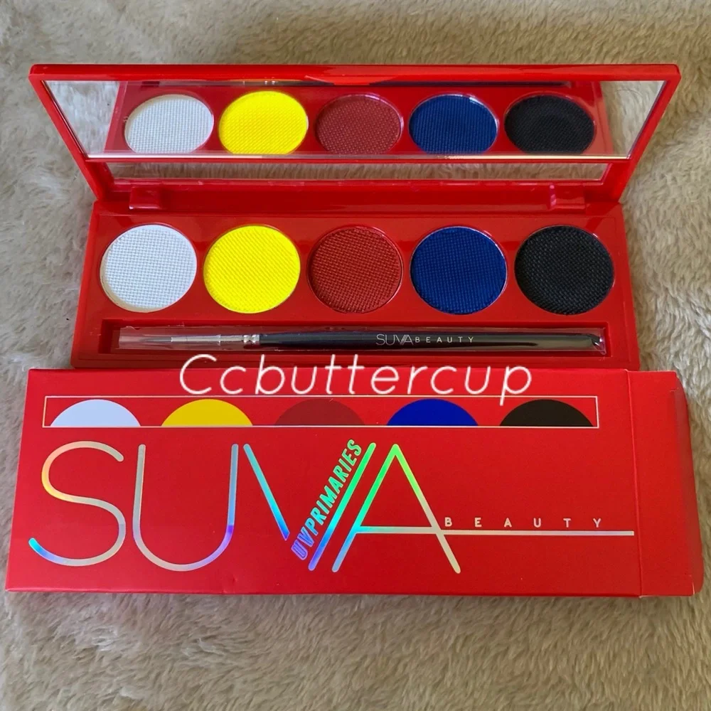 Suva Beauty UV Hydra Liner FX Cake EyeLiner Palette Primaries BNIB